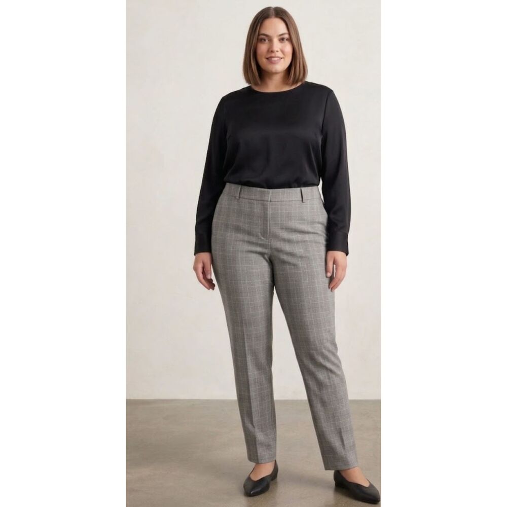 New Lane Bryant Plaid High Rise Straight Leg Pant Women's Size 20